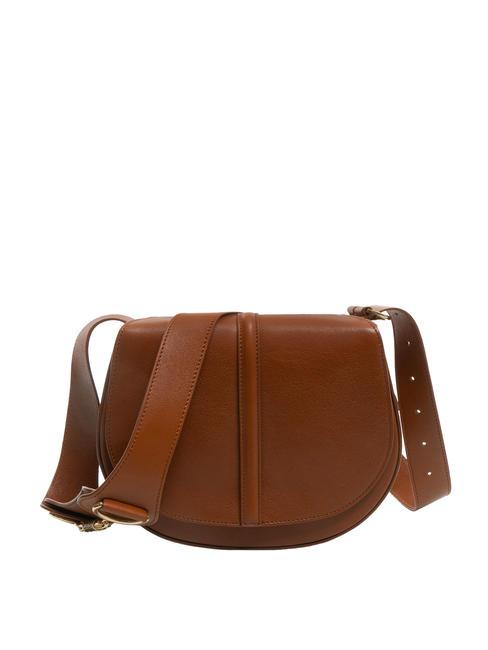 BORBONESE MUSTANG Leather shoulder bag with flap leather - Women’s Bags