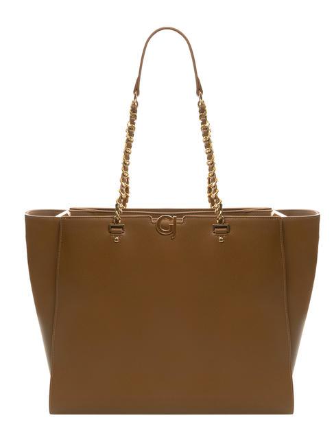 GAUDÌ ZAFFIRA Shopping bag with chain handles camel - Women’s Bags