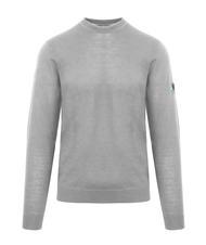 AQUASCUTUM LATERAL LOGO Wool blend crew neck sweater - Men's Sweaters
