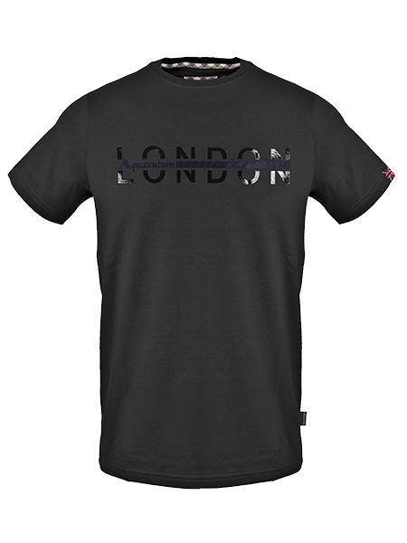 AQUASCUTUM LONDON Cotton T-shirt black - T-shirt