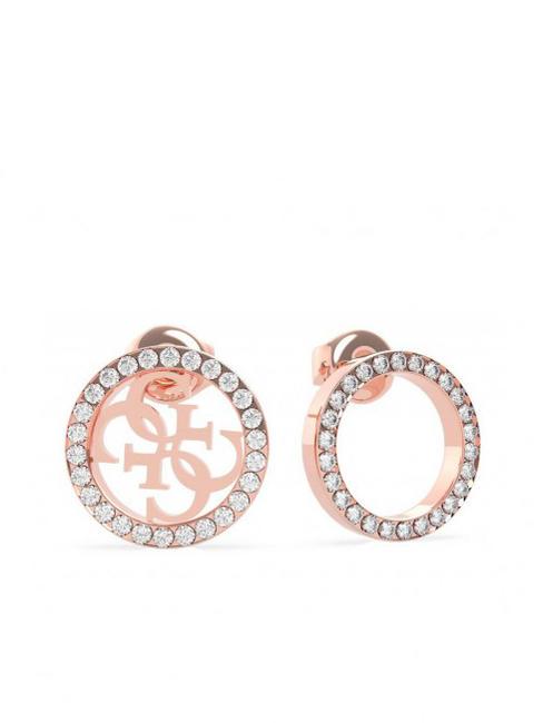 GUESS EQUILIBRE Round earrings ROSE GOLD - Earrings