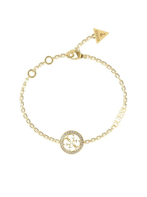 GUESS 4G LOGO Bracelet with crystals yellow gold - Bracelets