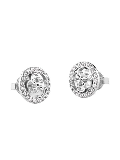 GUESS LIFE IN 4G Earrings with crystals SILVER - Earrings