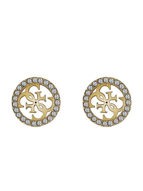 GUESS STUDS PARTY Earrings with crystals yellow gold - Earrings