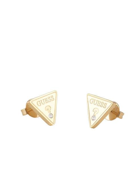 GUESS STUDS PARTY Triangle earrings with crystals yellow gold - Earrings