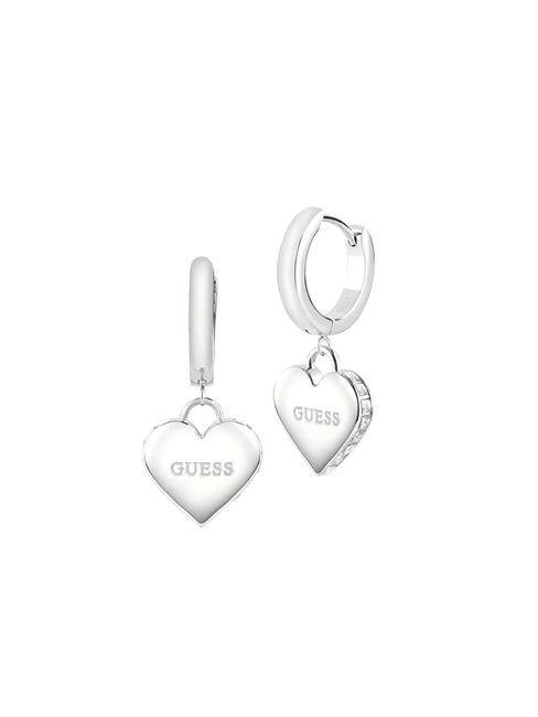 GUESS FALLING IN LOVE Heart earrings SILVER - Earrings