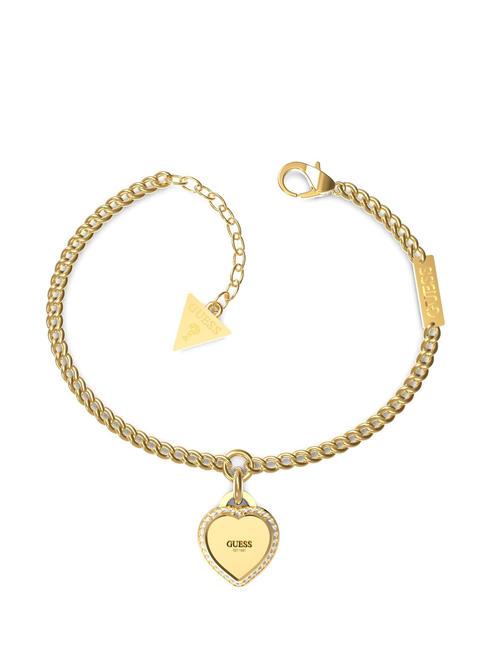 GUESS FINE HEART Bracelet with charm yellow gold - Bracelets