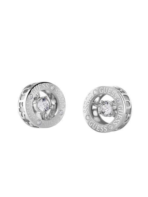 GUESS SOLITAIRE Earrings with crystals SILVER - Earrings