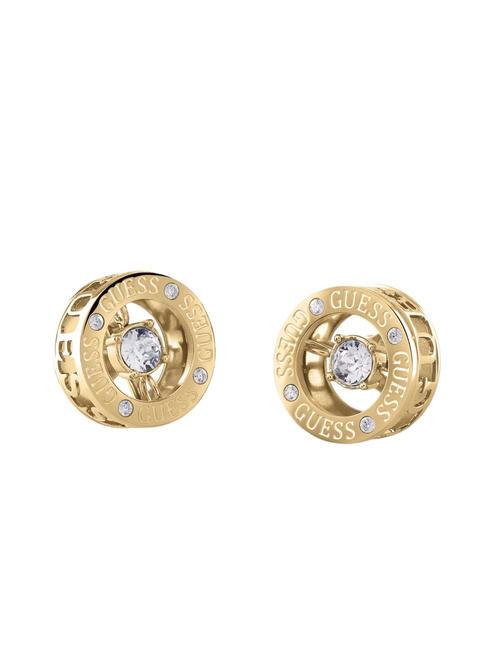 GUESS SOLITAIRE Earrings with crystals yellow gold - Earrings