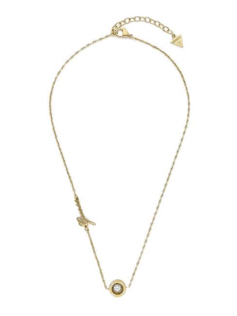 GUESS SOLITAIRE Necklace with charm yellow gold - Necklaces