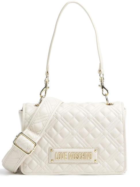 LOVE MOSCHINO QUILTED Quilted shoulder bag ivory - Women’s Bags