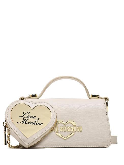 LOVE MOSCHINO GOLDEN Mini hand bag, with shoulder strap ivory - Women’s Bags