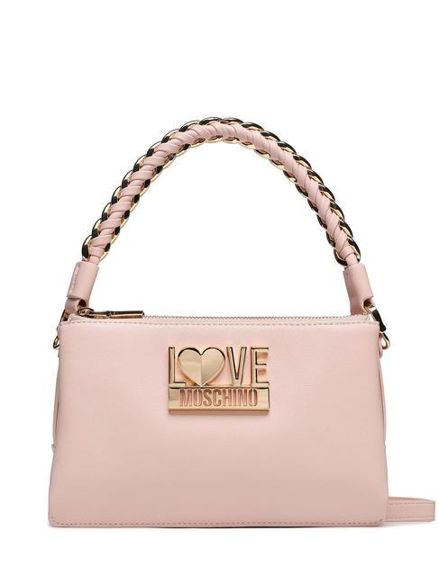 LOVE MOSCHINO INTRECCIO Hand bag, with shoulder strap face powder - Women’s Bags