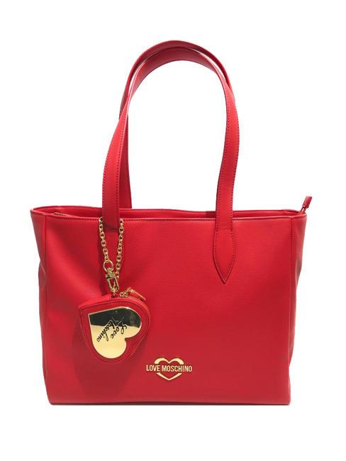 LOVE MOSCHINO HOLLIES Shoulder shopping bag red - Women’s Bags