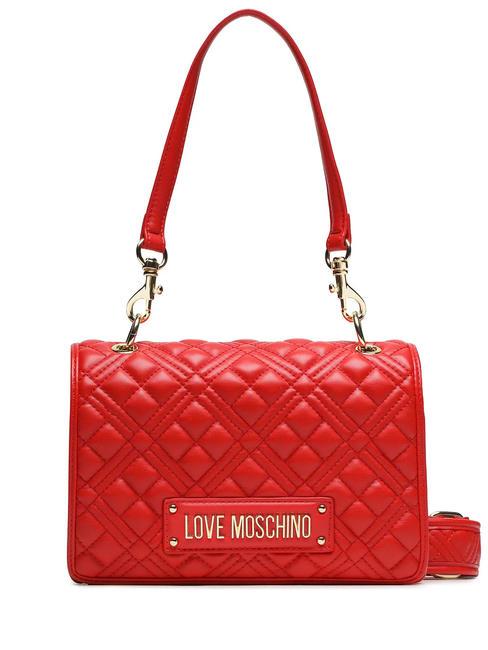 LOVE MOSCHINO QUILTED Quilted shoulder bag red - Women’s Bags