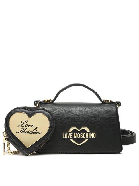 LOVE MOSCHINO GOLDEN Mini hand bag, with shoulder strap Black - Women’s Bags