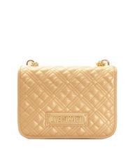 Love Moschino Quilted Shoulder Bag With Flap Rolled Silver - Buy 