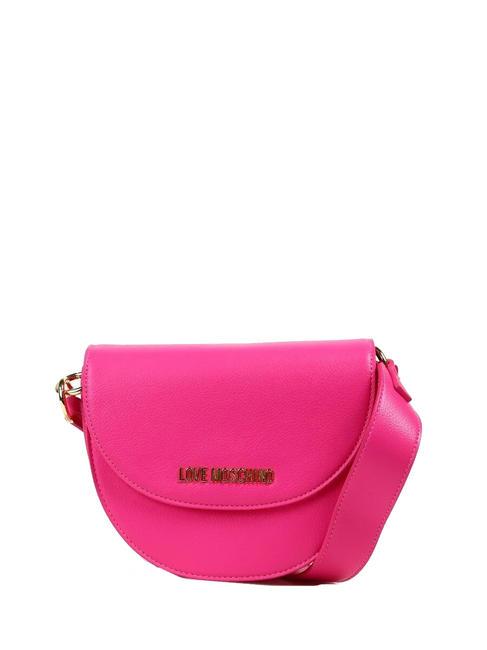 LOVE MOSCHINO SADDLE Mini shoulder bag, with shoulder strap fuchsia - Women’s Bags