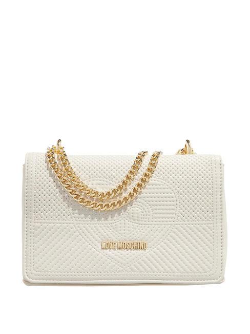 LOVE MOSCHINO QUILTED Convertible bag ivory - Women’s Bags