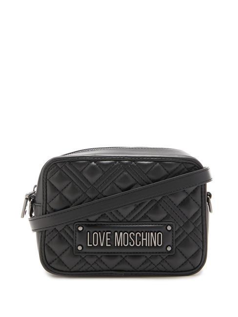 LOVE MOSCHINO QUILTED Shoulder camera bag Black - Women’s Bags
