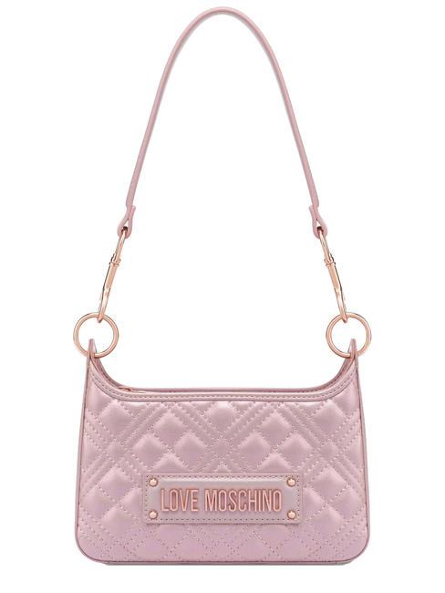 LOVE MOSCHINO QUILTED Shoulder bag with shoulder strap rose gold laminate - Women’s Bags