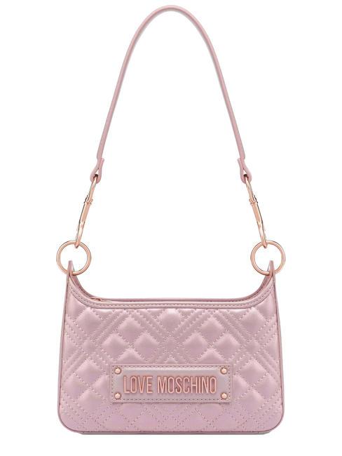LOVE MOSCHINO QUILTED Shoulder bag with shoulder strap rose gold laminate - Women’s Bags