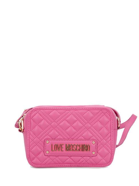 LOVE MOSCHINO QUILTED Shoulder camera bag fuchsia - Women’s Bags