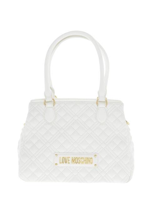 LOVE MOSCHINO QUILTED Hand bag with shoulder strap offwhite - Women’s Bags