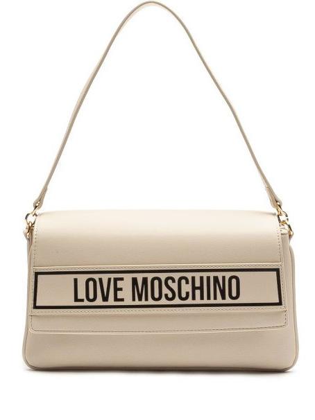 LOVE MOSCHINO PRINT BAG Shoulder bag with shoulder strap ivory - Women’s Bags