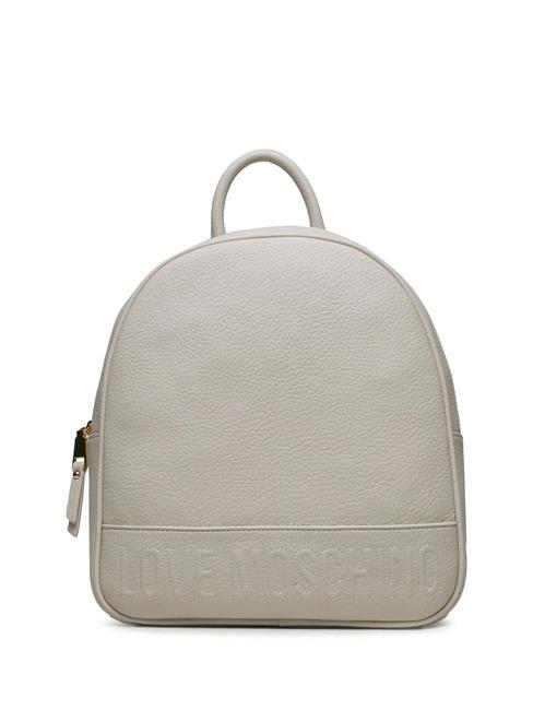 LOVE MOSCHINO LOGO EMBOSSED Backpack ivory - Women’s Bags
