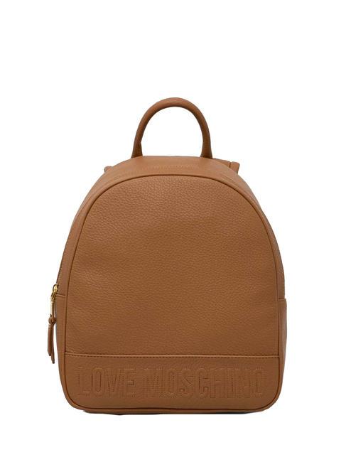LOVE MOSCHINO LOGO EMBOSSED Backpack camel - Women’s Bags