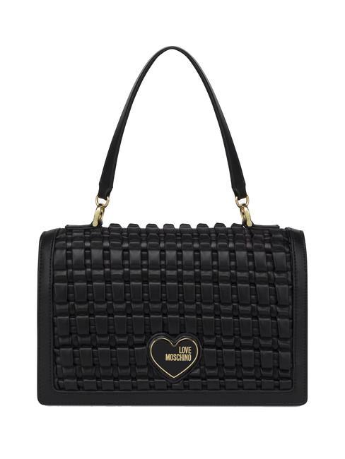 LOVE MOSCHINO HEART LOGO Hand bag, with shoulder strap Black - Women’s Bags