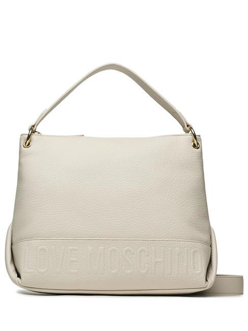 LOVE MOSCHINO HOBO Hand bag, with shoulder strap ivory - Women’s Bags