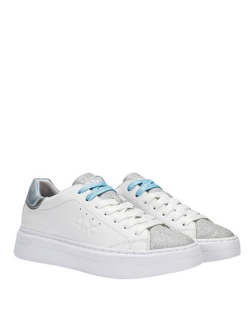 SUN68 GRACE LEATHER Sneakers white / silver - Women’s shoes