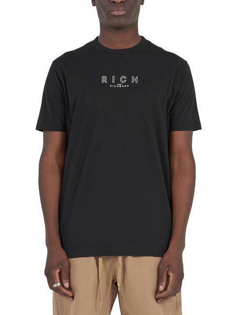 JOHN RICHMOND AILKIR Cotton T-shirt blacktb - T-shirt