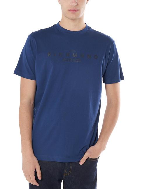 JOHN RICHMOND KAMADA Cotton T-shirt navy blue - T-shirt