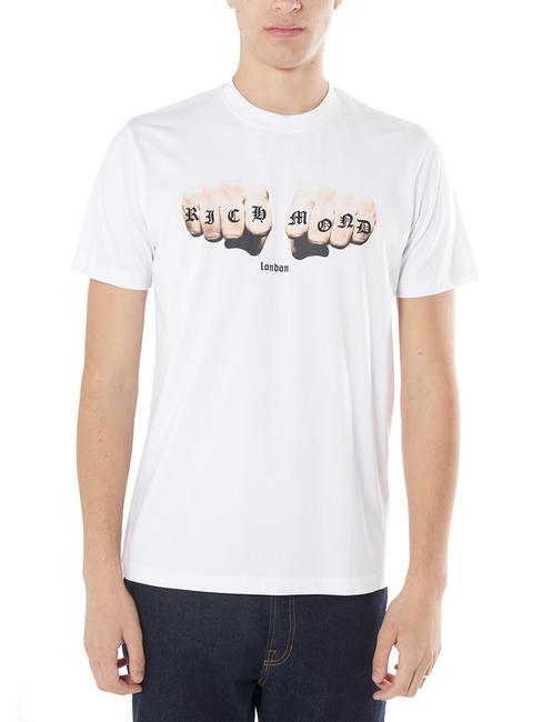 JOHN RICHMOND JULIOCESAR Cotton T-shirt whitea - T-shirt