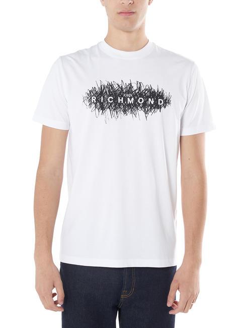 JOHN RICHMOND BRAGHIERI Cotton T-shirt whitex - T-shirt