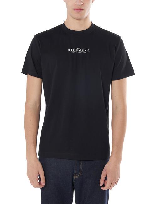 JOHN RICHMOND LANUS Cotton T-shirt black3 - T-shirt