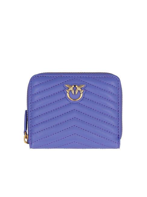 PINKO TAYLOR Quilted Zip Around Wallet blue of corsica-an. gold - Women’s Wallets
