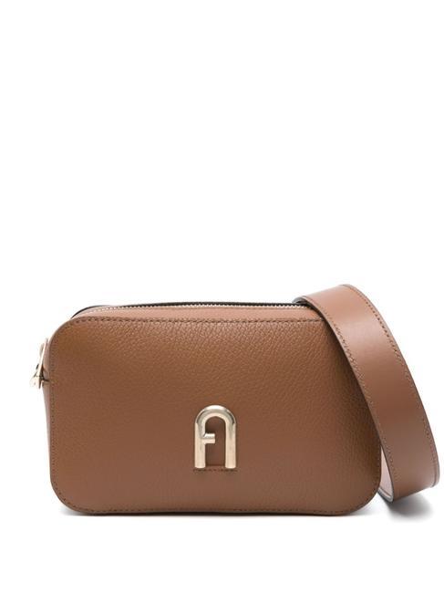 FURLA PRIMULA  Mini shoulder bag, in leather cognac - Women’s Bags