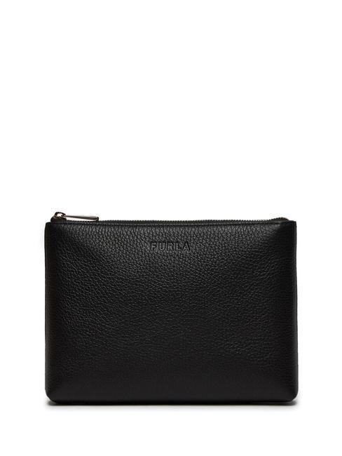 FURLA OPPORTUNITY  Leather clutch bag Black - Women’s Bags