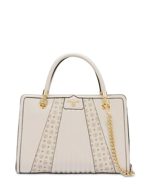POLLINI SHELL Hand bag with shoulder strap ivory/ivory - Women’s Bags