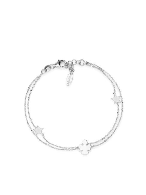 AMEN COCCOLE Silver bracelet with charms rhodium - Bracelets