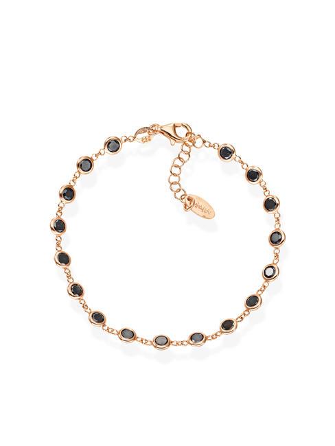 AMEN TENNIS Silver bracelet with black zircons rose - Bracelets