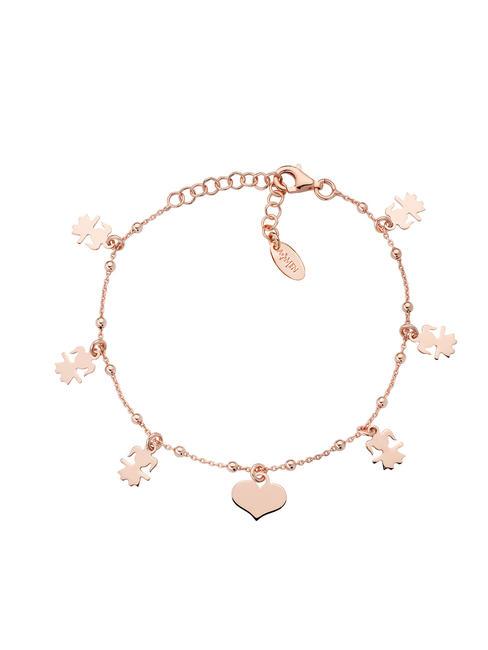 AMEN BOBOLINI Silver bracelet with charms rose - Bracelets