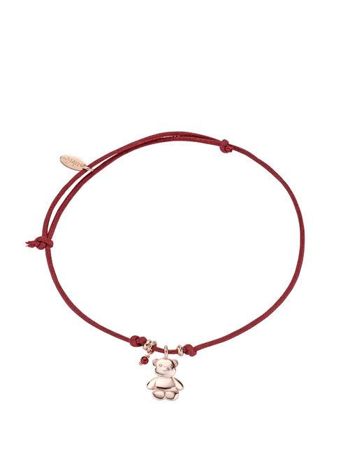 AMEN AMORE Bracelet with bear charm rose - Bracelets