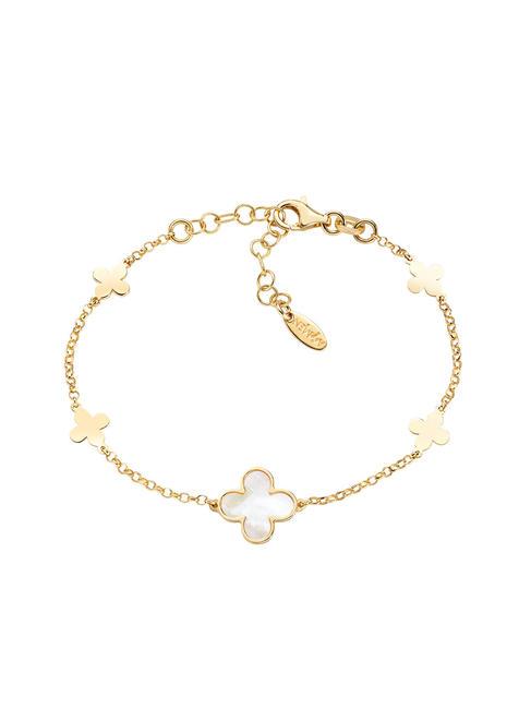 AMEN NATURA Silver bracelet with mother of pearl gold - Bracelets