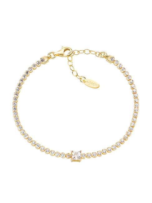 AMEN TENNIS Bracelet with white zircons gold - Bracelets