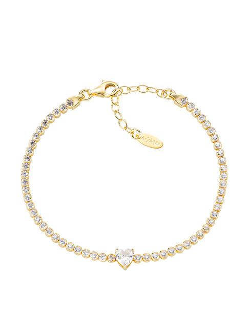 AMEN TENNIS Bracelet with charms and zircons gold - Bracelets